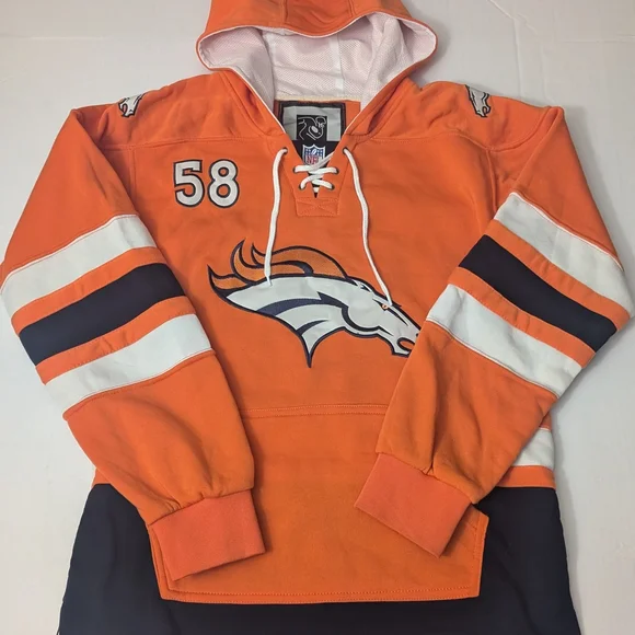 NFL Denver Broncos Orange Hoodie - Picture 1 of 9